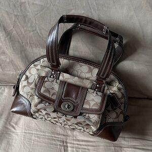 COACH Brown Bowler Bag